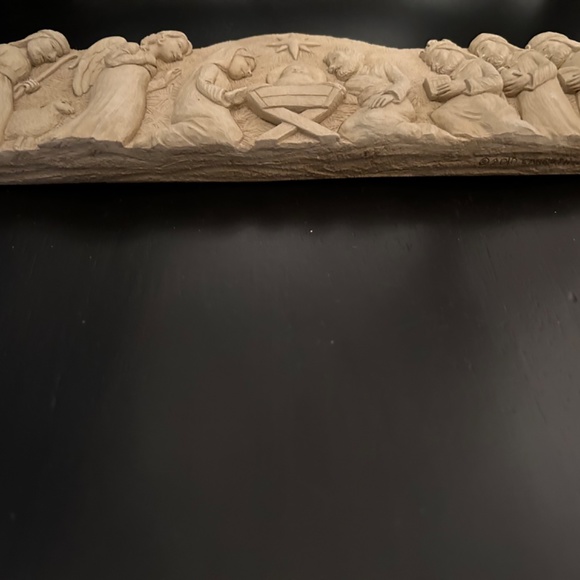 Carruth Studio Christmas Nativity Sculpture Hand Cast In Stone - Picture 9 of 12